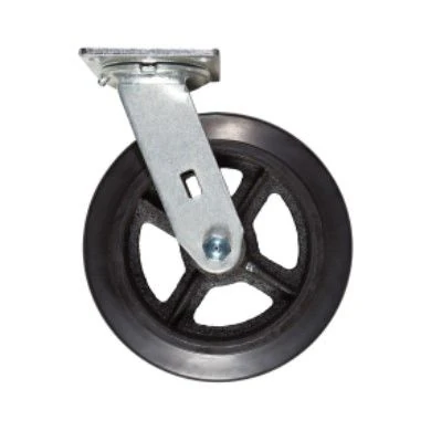 Nu-Wave PCRS-8-S Rubber swivel cart caster — Nu-Wave manufacturer product photo
