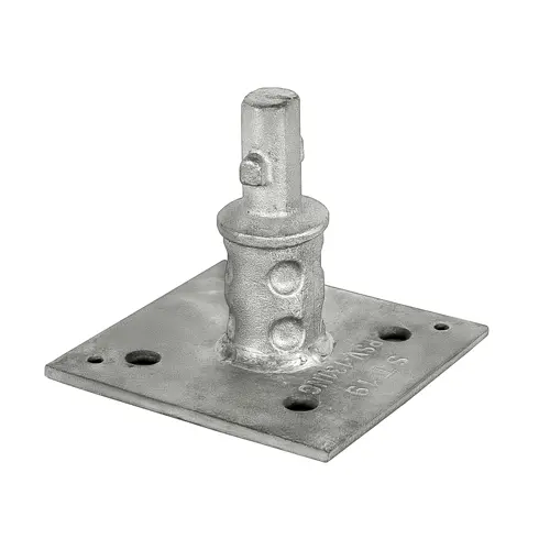 Representative Tube-Lock Base Plate scaffold component from the Tube & Clamp product family